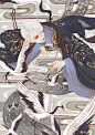 《化羽》，画师：-君翎-，画师微博地址：https://weibo.com/u/2712334632