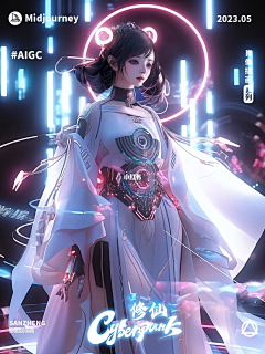 雨木森采集到女-科技感\机械\冷酷-(插画/人物形象)