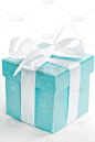 包装纸,垂直画幅,蓝色,蝴蝶结,盒子,生日,惊奇,礼物,华贵