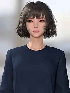 wave hair, Shin JeongHo : I made a new hair and face by referring to good image. 
I'll continue to study hair works with maya.
Thank you for watching my work.
https://www.instagram.com/shinjeonghoart/
https://www.facebook.com/jeongho.shin.39
