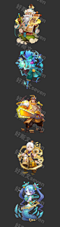 q版大神 UI场景 icon图标 素材 游戏资源包 手游-淘宝网