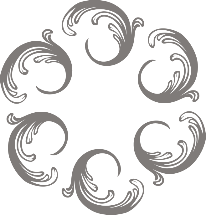 国外欧式复古边框花纹纹理图标LOGO装饰...