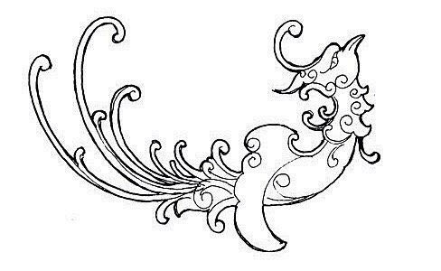 中国传统纹样凤纹凤象征吉祥的神凤纹亦称凤鸟纹包括凤纹及各种鸟纹