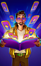 Illustration3 for mobile game Crafty Match by Queengames