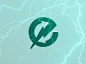 Electricity Exchange Logo icon design e arrows service branding icon logo design illustrator green ecology lightning power energy electricity electric