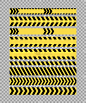 警告标识,警官,背景,成一排,黄色,条纹,式样,水平画幅,黑色,国境线