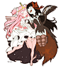 #一般角色# #日系# #魔幻# #Q版# twitter / oonotutomu ： プリンセスバブルガムとマーセリンにやってもらいたかったのでラクガキ…
