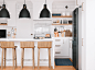White Kitchen|CGI : Modelagem de um ambiente de cozinha branca. 