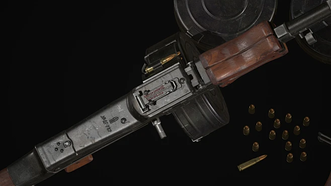 RPD machine gun, Artur J : Textrure: 4096x4096 Project site: http ...