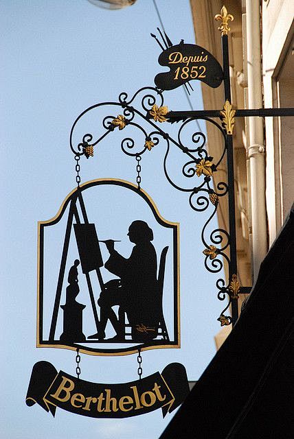 Art shop sign, Paris...