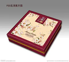 月饼包装（平面展开图）大图 点击还原