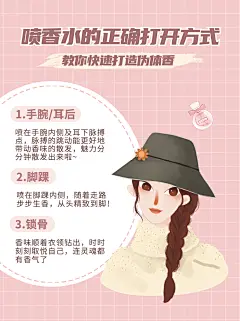 美妆香水知识科普小红书封面配图
