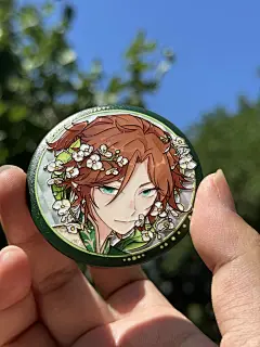 新做的浮雕吧唧打样……妈妈，花神，我的妈妈……#同人谷 #偶像梦幻祭2 #三毛缟斑 - 小红书