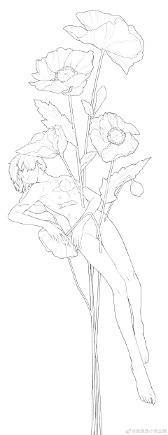 叶子的狐狸采集到插画