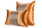 Dikayes/迪卡伊现代新中式橙色提花仿丝样板间抱枕沙发靠垫靠包-淘宝网