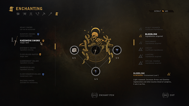 Witcher 3—UI & Gwint...