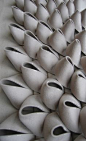 &#;39Scallop&#;39 acoustic wall tiles made of 100% felt, by Anne Kyyrö Quinn