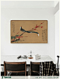 耕作舍 红梅鹧鸪图 新中式工笔国画装饰画 客厅餐厅卧室挂画壁画-淘宝网