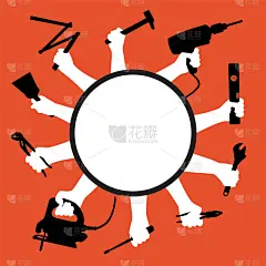 设备用品,自己动手,职业,概念,动物手,礼物