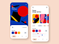 02. Modern Art Poster App dailyui drawing colorfull poster art modern ui screen mobile app