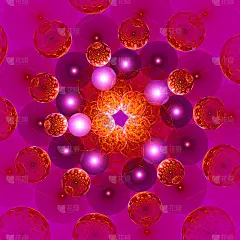 五彩缤纷的泡沫。混乱的宇宙。