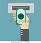 ATM, Money withdrawal - stock vector