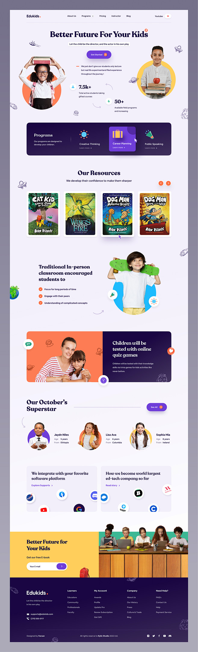 Kids Education Websi...