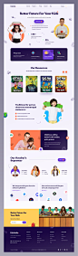 Kids Education Website design by Farzan Faruk for Rylic Studio on Dribbble
