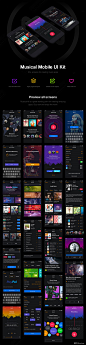 黑色高逼格的音乐APP UI KITS套装下载[Sketch,XD,PSD]12c7042f23797943d07a729e8a9e4a21.jpg