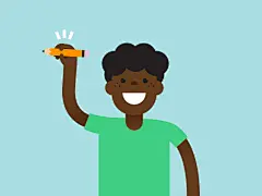 Here's a cute lil' guy I illustrated for the android release of Intro to Letters.
