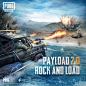 Photo by PUBG MOBILE on October 02, 2020. 图片中可能有：户外、上面的文字是“PUBG MOBILE PUBG KRAFTON UNION Tencent Games PAYLOAD2.0 ROCK AND LOAD IG&”. _FPS_T20201119