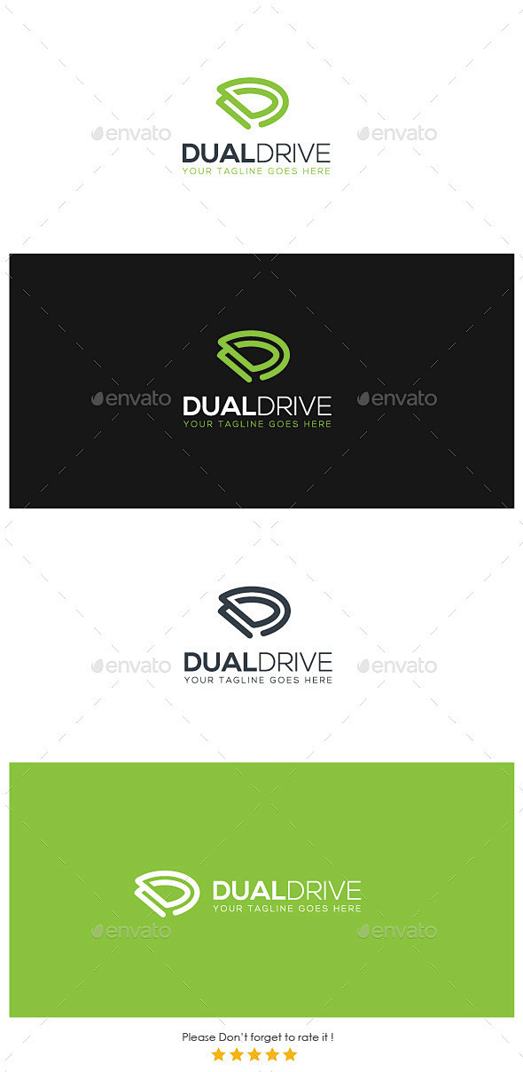 双开标志,字母标志模板Dual Drive Logo - Letters Logo Templates品牌、明亮、业务、公司、计算机、企业、有 ...