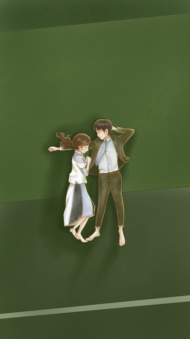 w两个世界卡通漫画手机锁屏壁纸