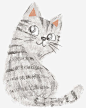 宠物猫咪png免抠素材_新图网 https://ixintu.com 手绘猫咪 灰色猫咪 卡通猫咪 猫咪背影 可爱猫咪