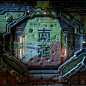Sci-fi Hangar Door
