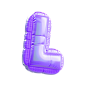 充气 3d 俄罗斯方块插画