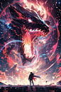 Danger of Dragons Anime Displate Metal Poster
