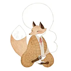 Vanessa Gillings ，插画作品线条简单、色调柔和，在淡雅柔软的水彩中，温暖而富有童趣，透出了森林童話的气息。