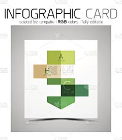 几何形状的信息图表名片