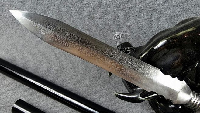 龙泉剑宝剑兵器单耳方天画戟影视道具武术装备十八般兵器未开刃淘宝网