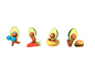 롯데 lotte 아보카도 캐릭터 Character characterguide Guide calendar 3D Emoticon