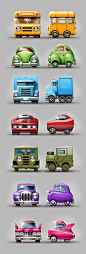 Cubic cars game concepts by Igor Udushlivy, via Behance: 