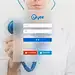 毛玻璃质感登录页设计UI