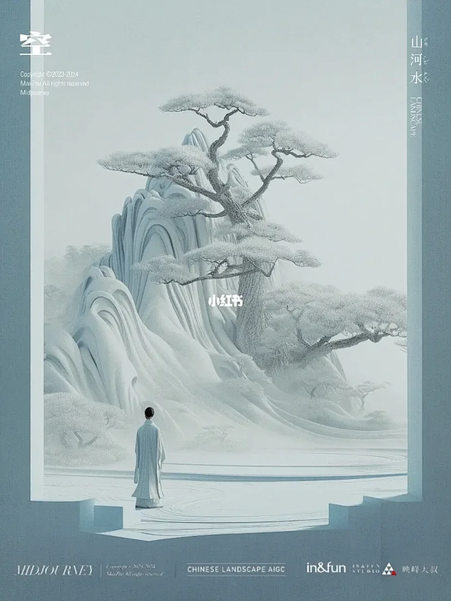国风山水｜东方禅意枯山水-花瓣网
