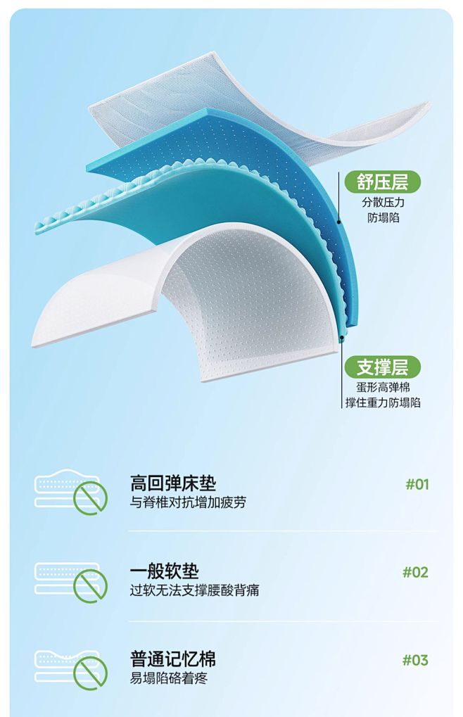 眯狸床垫记忆棉榻榻米家用租房1.8m10...