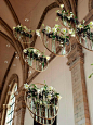 hanging wedding florals: 