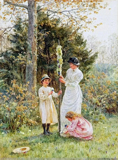 大树水彩采集到海伦·阿林厄姆 Helen Allingham