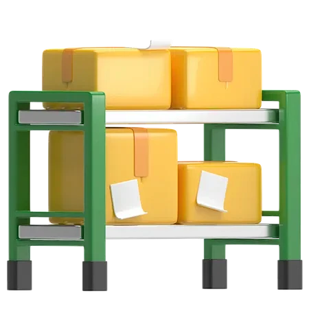 Package Rack 3D Icon