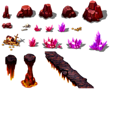 原物代采集到火山场景