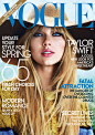 乡村小美女 Taylor Swift 演绎 Vogue 美国版2012年2月刊封面